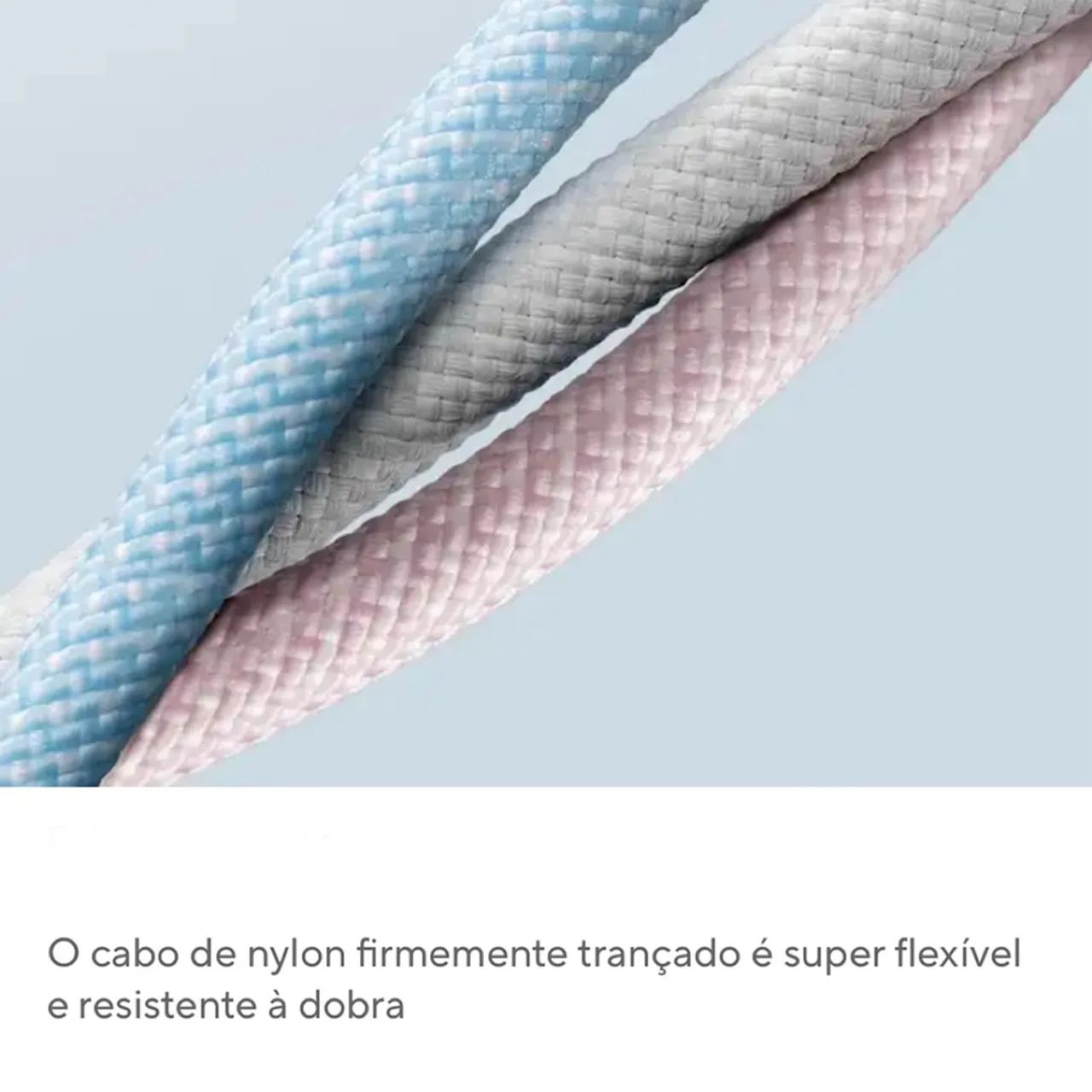 Cabo Para Iphone 15 16 Baseus USB C de 1m ou 2m de nylon para celular Samsung MacBook  - Foto 2