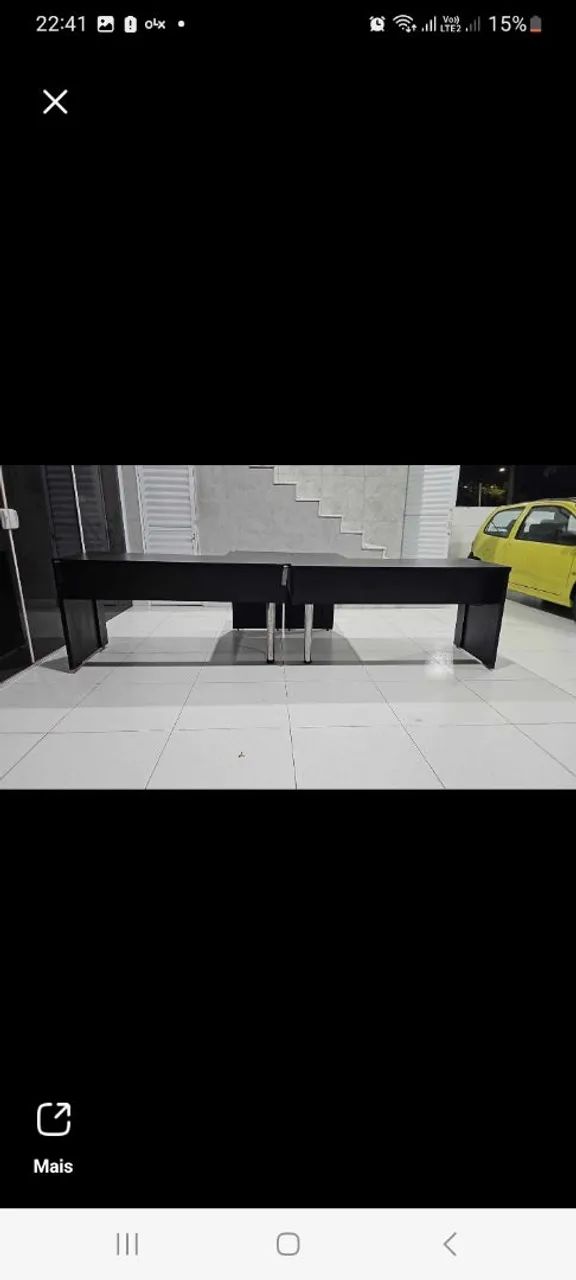 Mesa para escritório MDF  preta cada uma - Foto 5