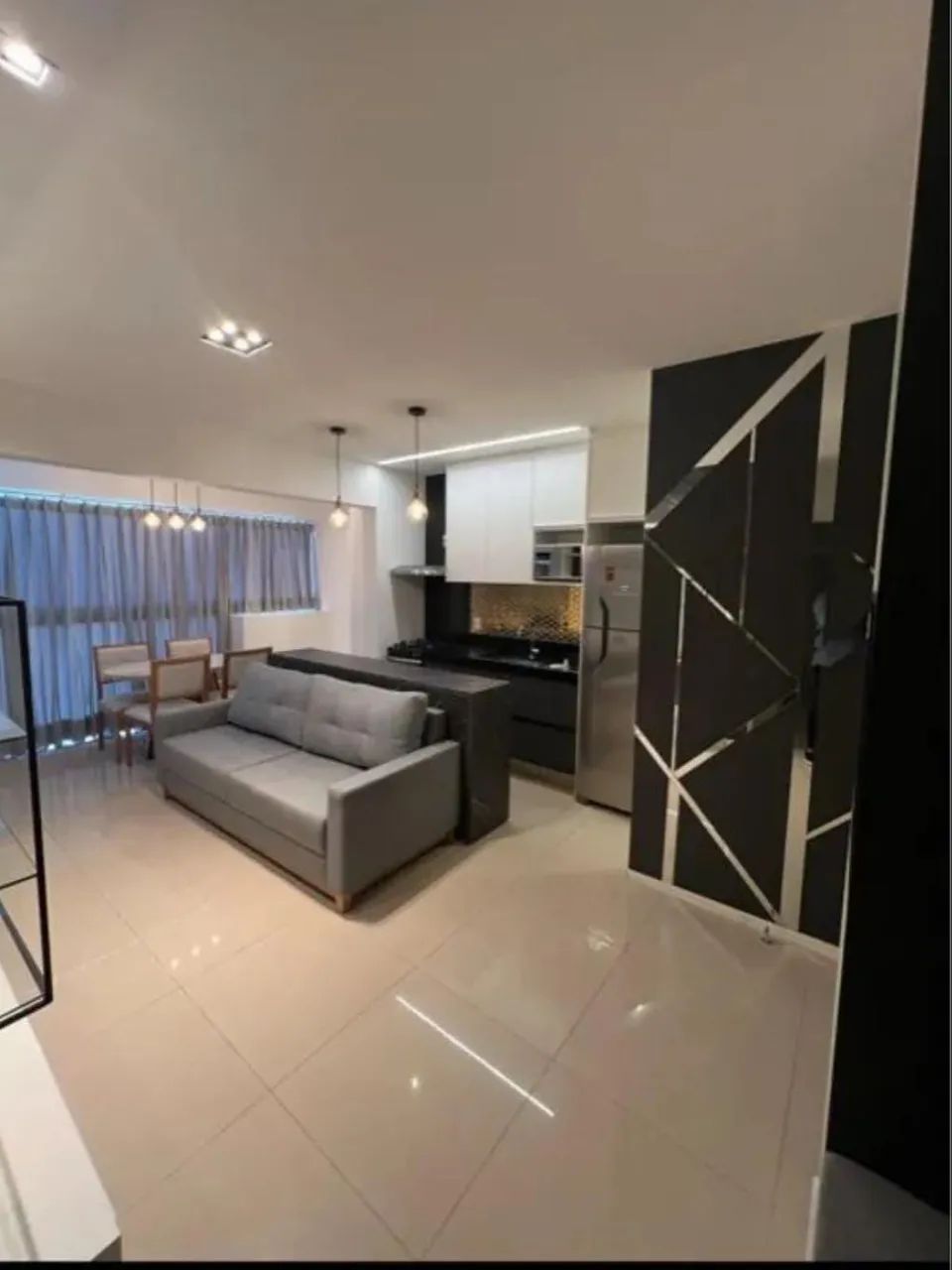 Alugo Flat Mobiliado e Decorado 47m2 1 Vaga Jardim Goiás - Goiânia - GO - Foto 3