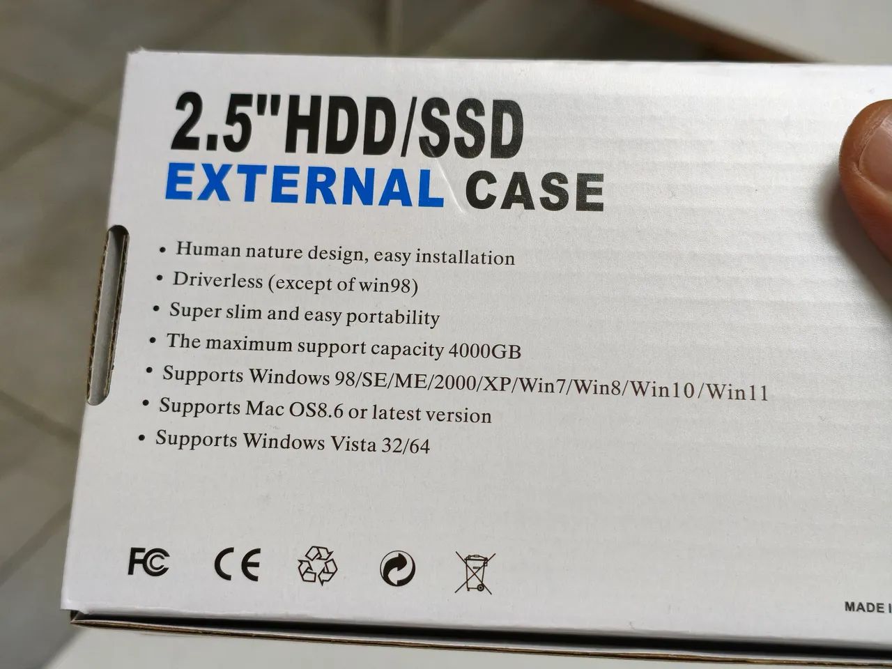 Case hd notebook 2.5 notebook ssd 
