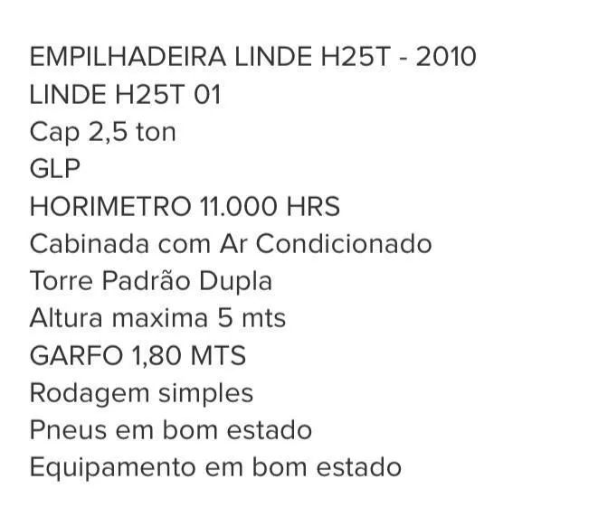 Empilhadeira Linde H25T - Foto 5