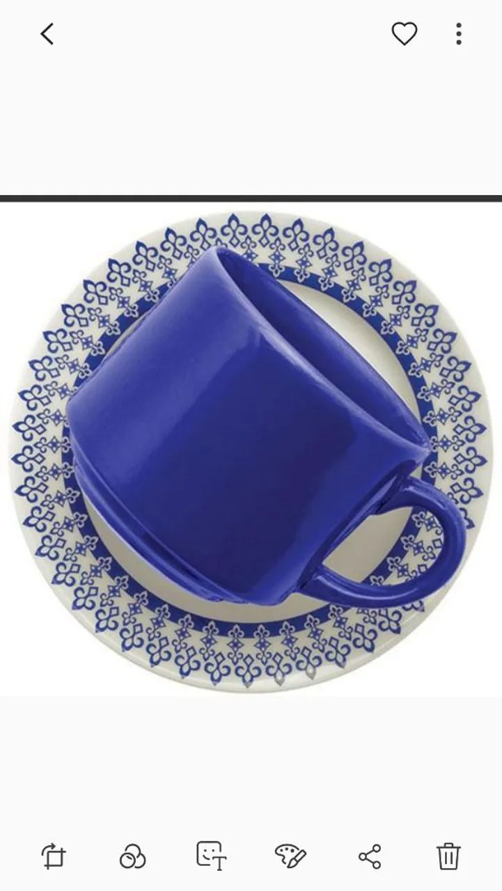 Xícara de Café  Azul - Foto 3