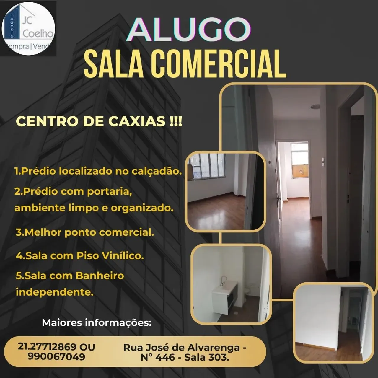 Sala/Conjunto para aluguel tem 30 metros quadrados em Centro - Duque de Caxias - Rio de Ja