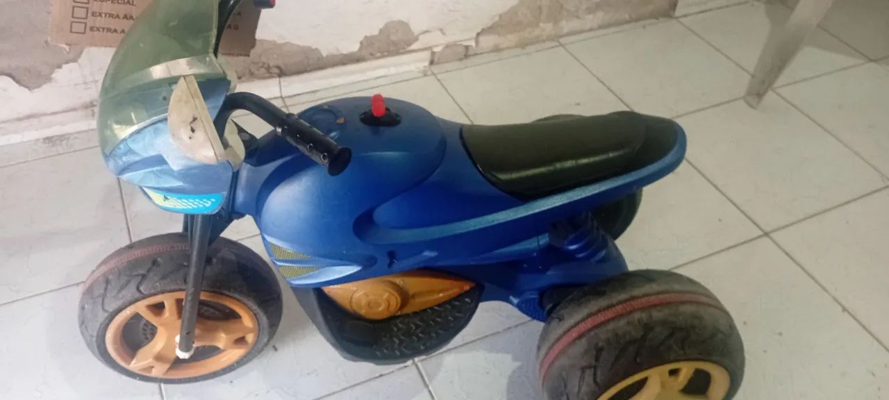 Moto Elétrica Infantil Azul - Foto 2