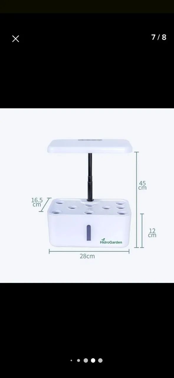 Kit orta inteligente + sementes com alto irrigação e iluminação led  - Foto 6