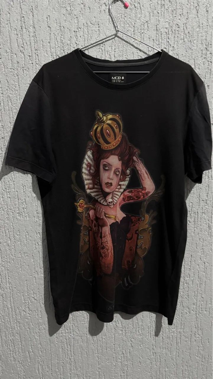 Camiseta MCD Queen Tattoo - Preta