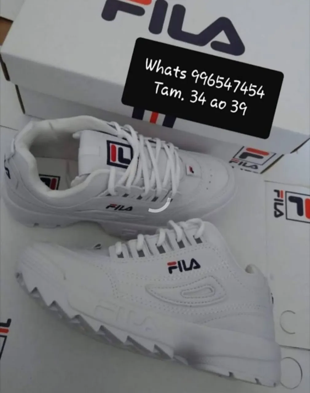 Tênis Fila Branco - Vários Tamanhos