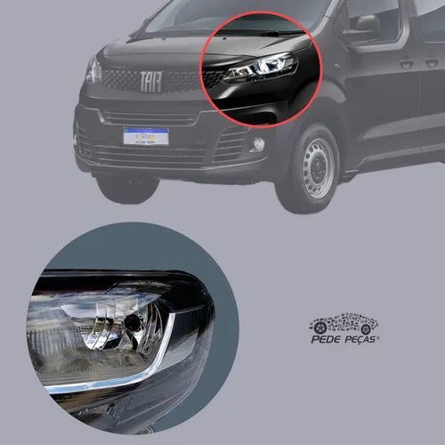 Farol Jumpy Scudo 2017 2018 2019 2020 2021 2022 A 2025 Le Esquerdo