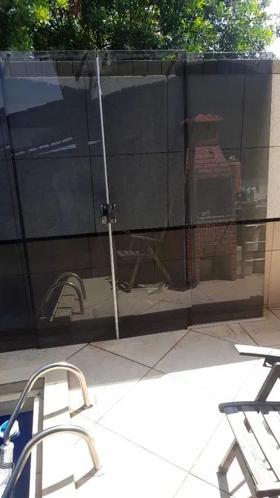 Portas corred.vidro fumê c/ferrsgem