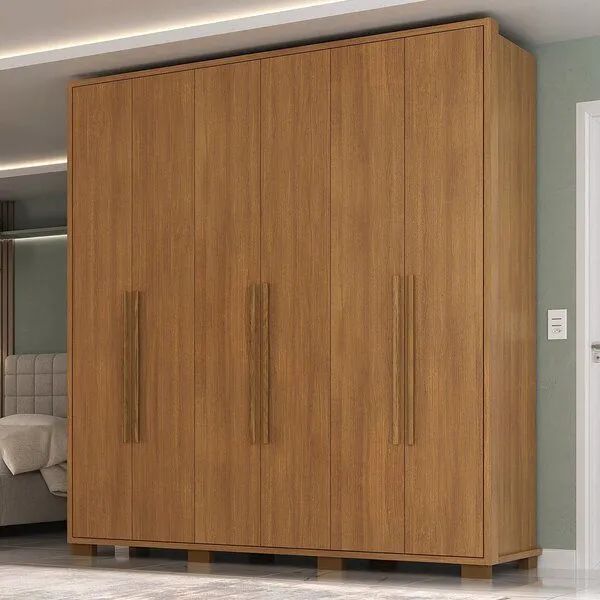 Promoção ? Guarda-Roupa 6 Portas Amadeirado