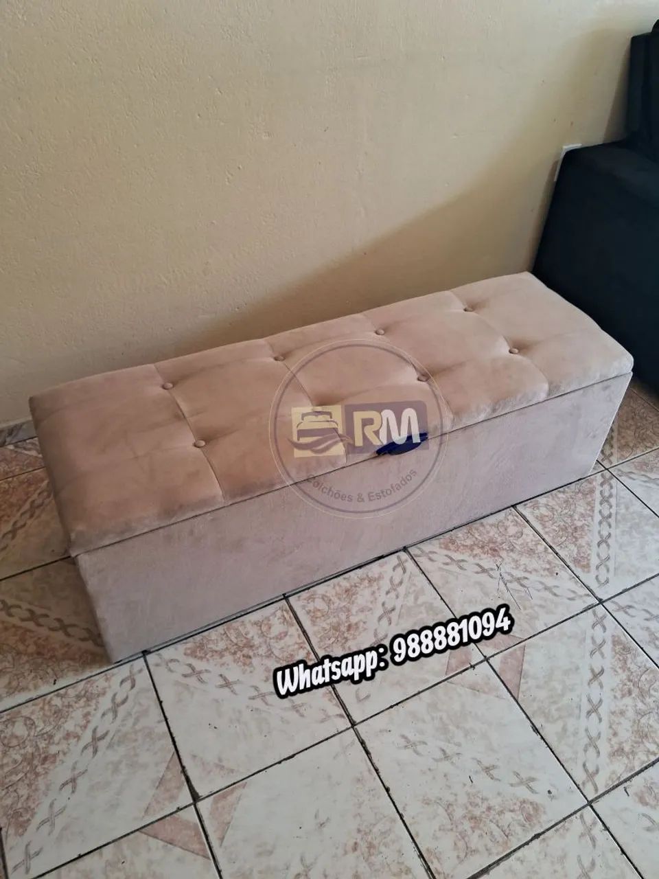 Kit Cabeceira + Recamier Baú (Entrega Grátis) - Foto 4