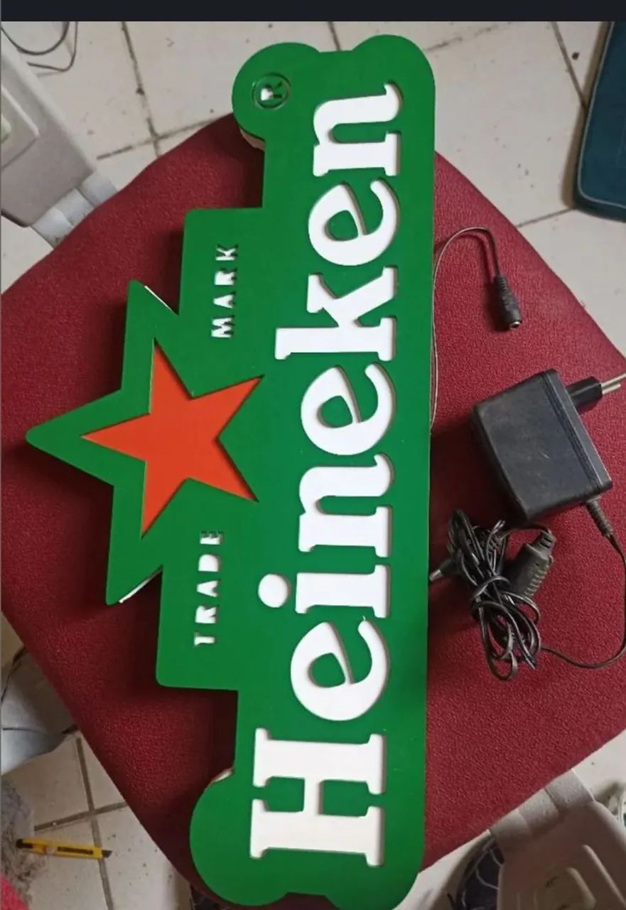 Letreiro luminoso Heineken novo - Foto 2