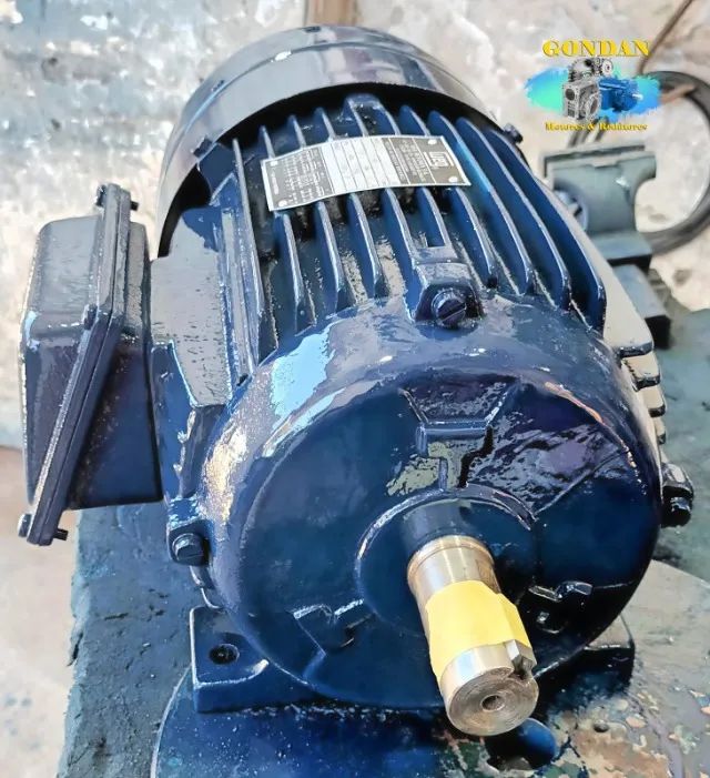 MotoFreio WEG 3cv/hp 2.2kw 6polos 1155rpm trifásico 220v 380v 440v com base de fixação - Foto 6