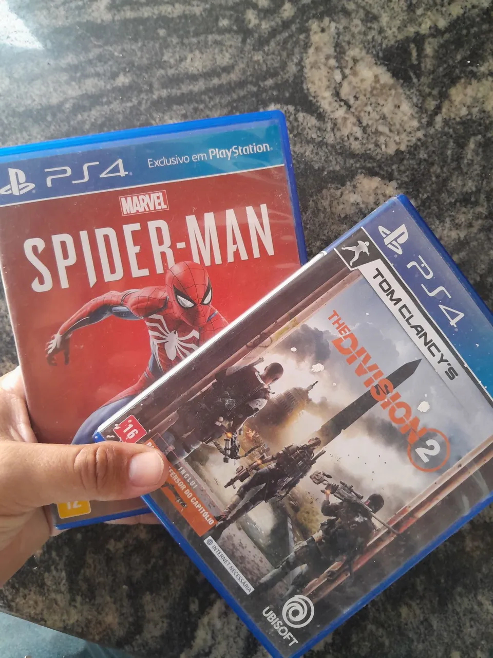 Jogos PS4 - Spider-Man e The Division 2