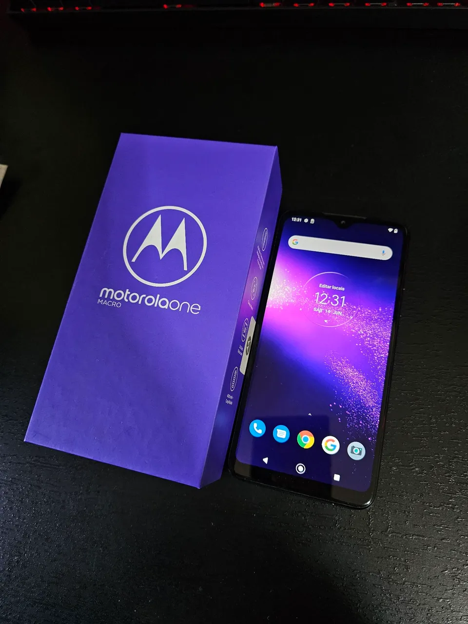 Motorola One Macro - 64Gb - Azul Espacial