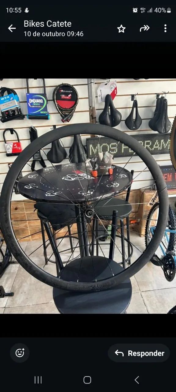 Rodas Brave Disc Speed Road 12v Preta - Foto 4
