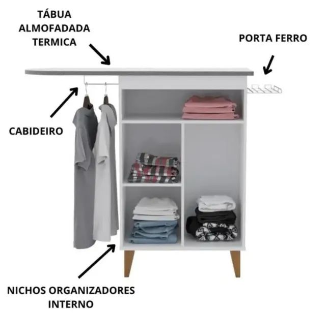Armário Multiuso com Mesa de Passar Nova, Entrego  - Foto 2