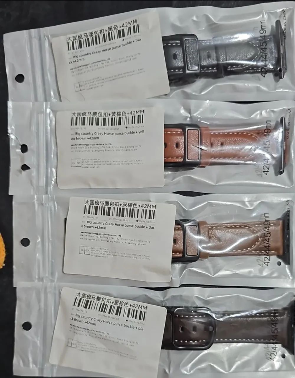 Puseiras em couro Apple Watch 42a49mm - Foto 2