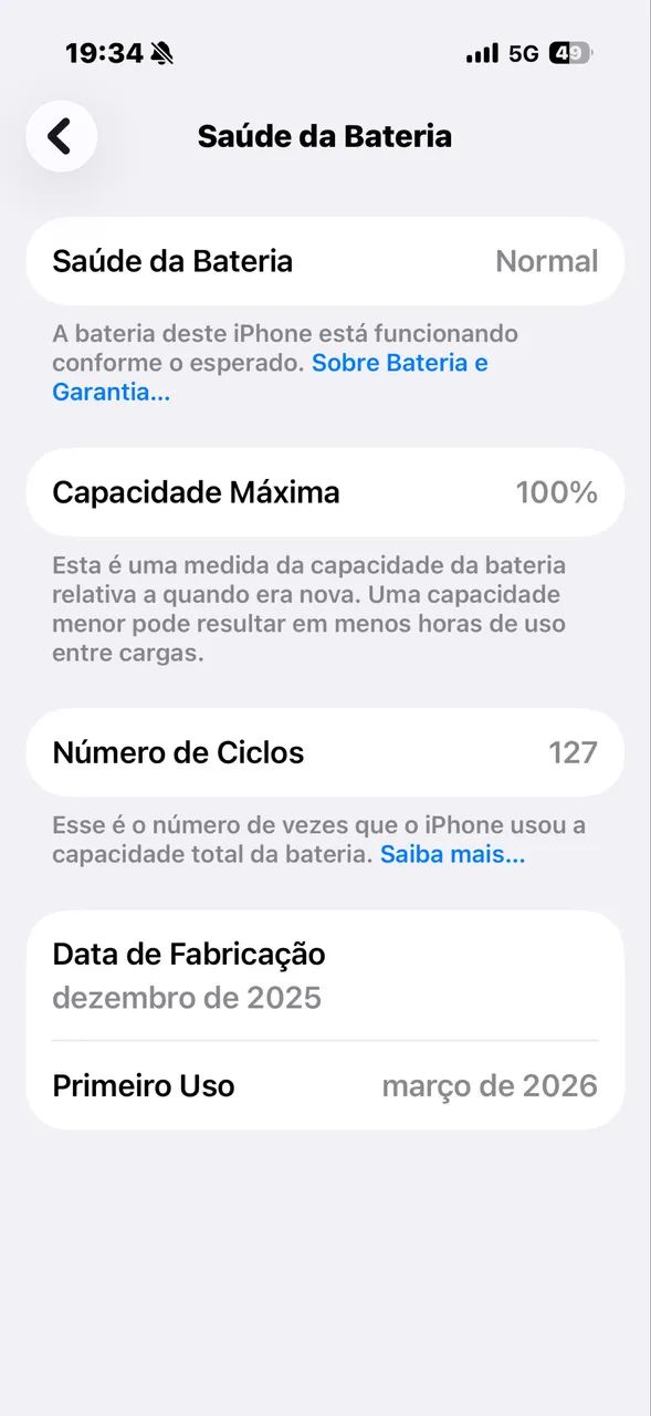IPHONE 17 PRO SILVER SEMI NOVO - Foto 3