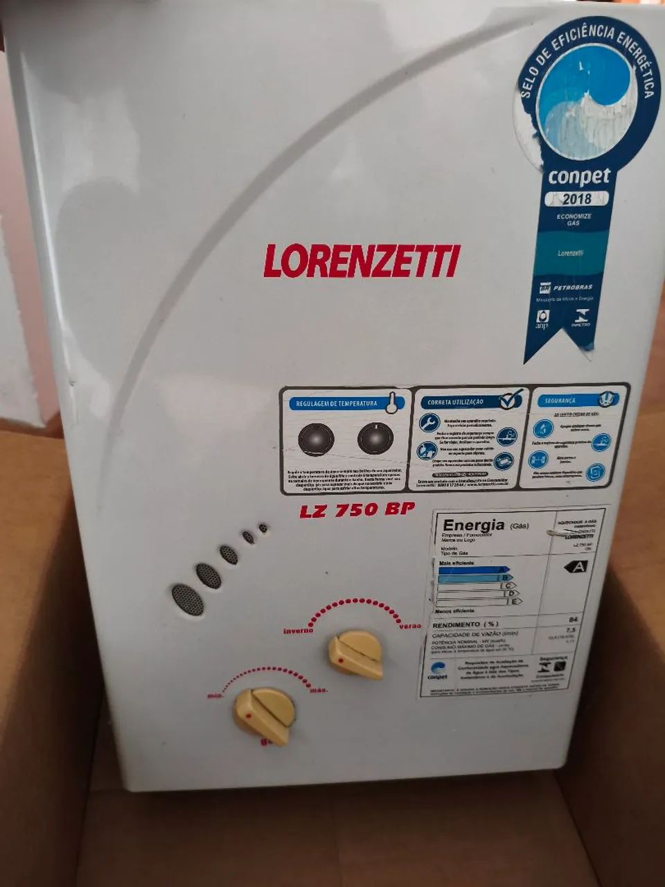 AQUECEDOR DE GAS GN LORENZETTI 