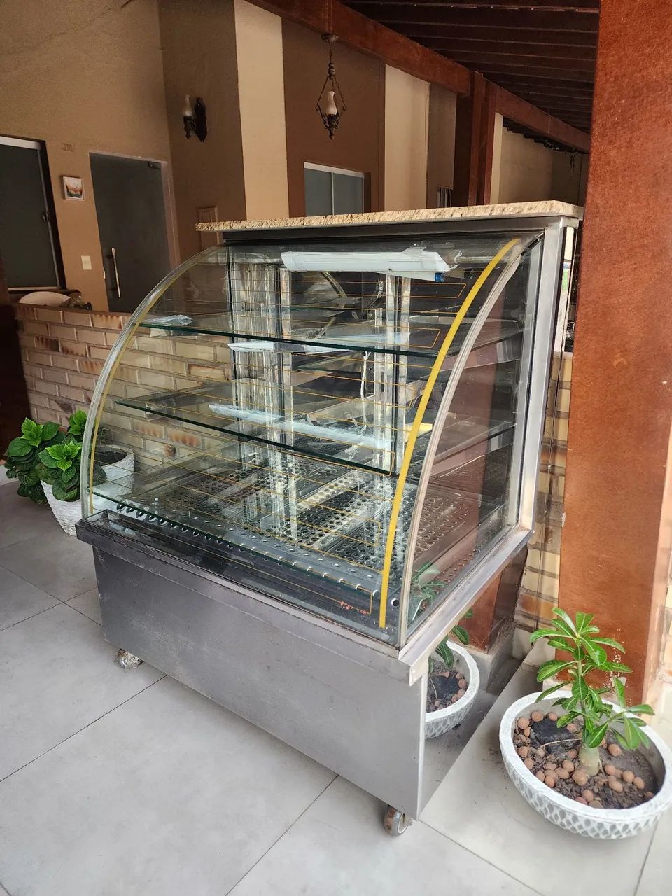 Vitrine Seca Aquecida Estufa com Iluminação 