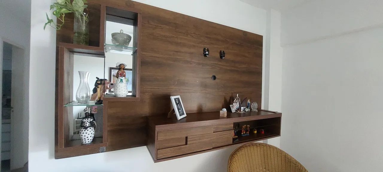Vendo painel de TV de madeira - Foto 4