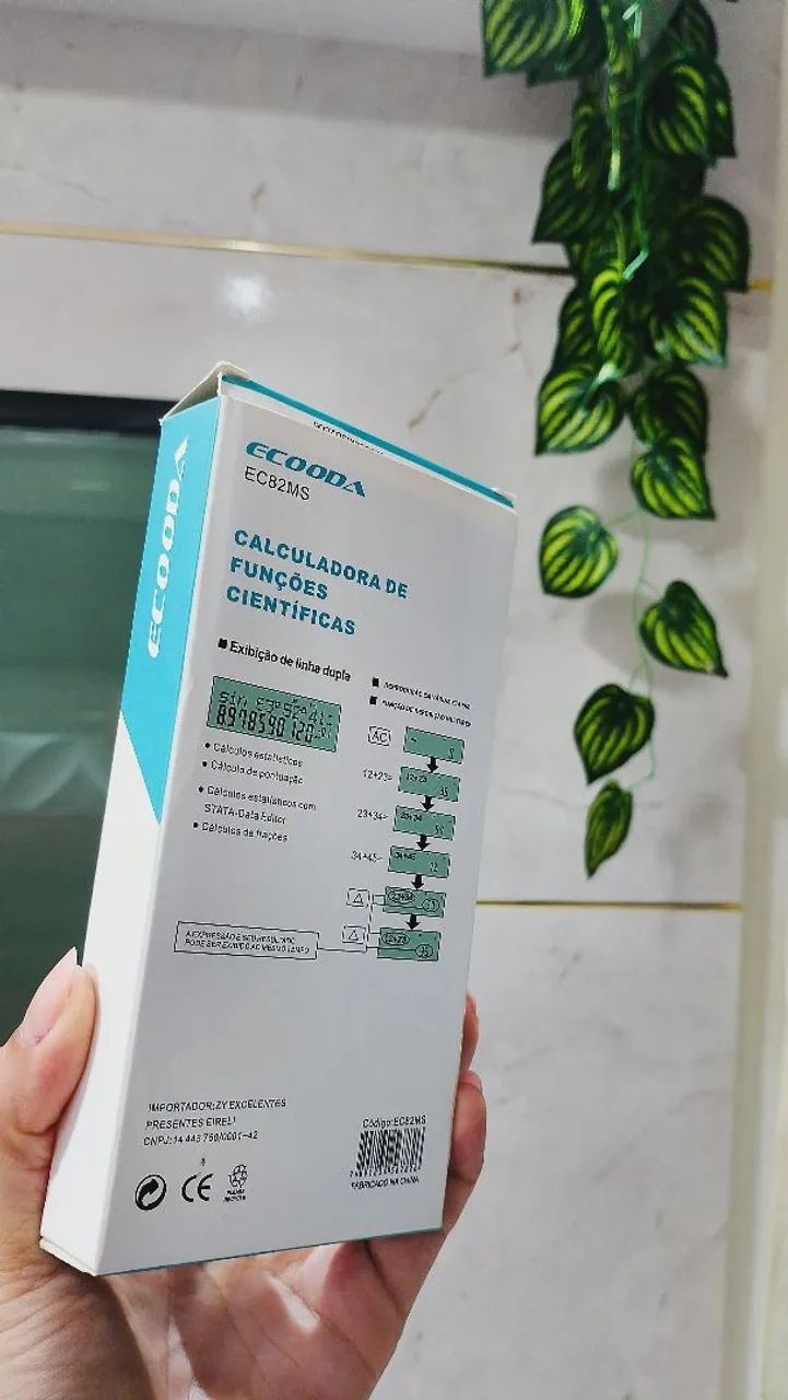 Calculadora científica com capa - modelo ECOODA EC82MS - Foto 4