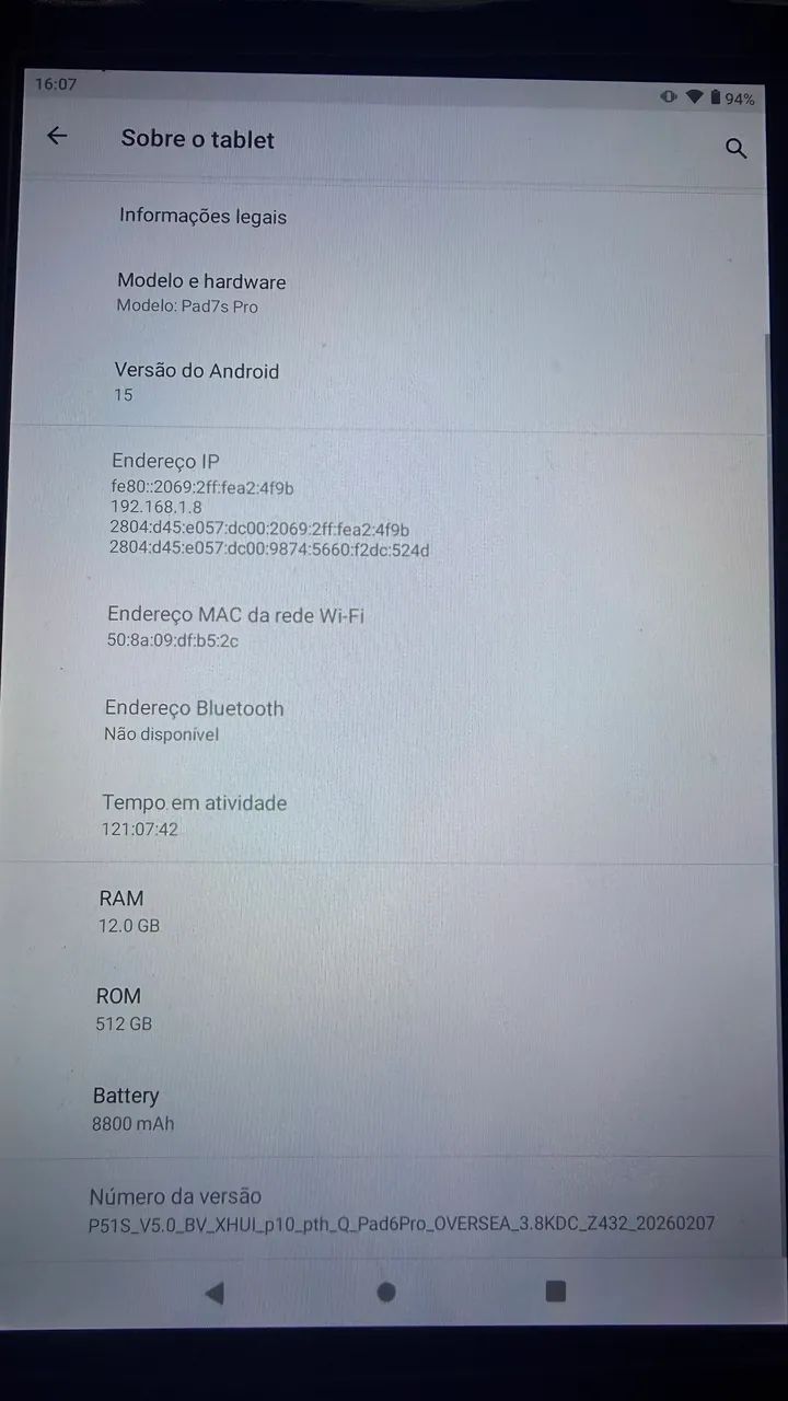 Tablet general Pad7s pro 