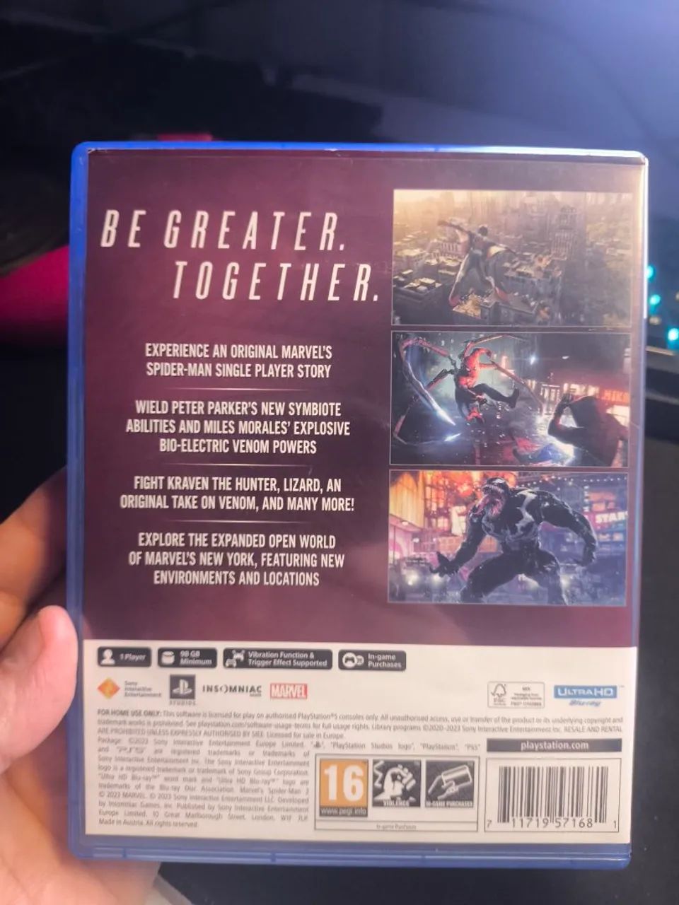 Jogo ps5 spider man 2 inglês  - Foto 2