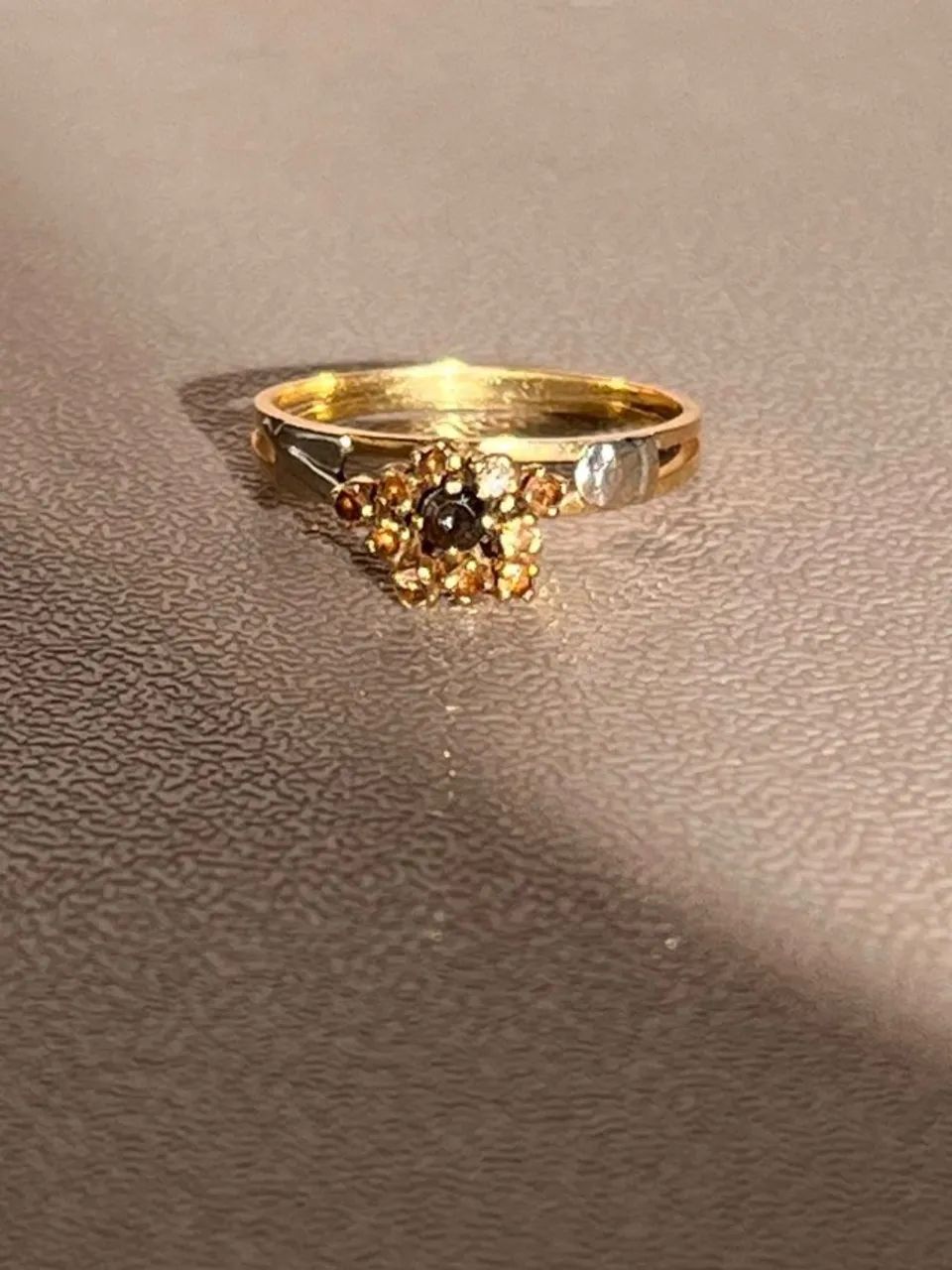 Anel de ouro com pedra natural. - Foto 4