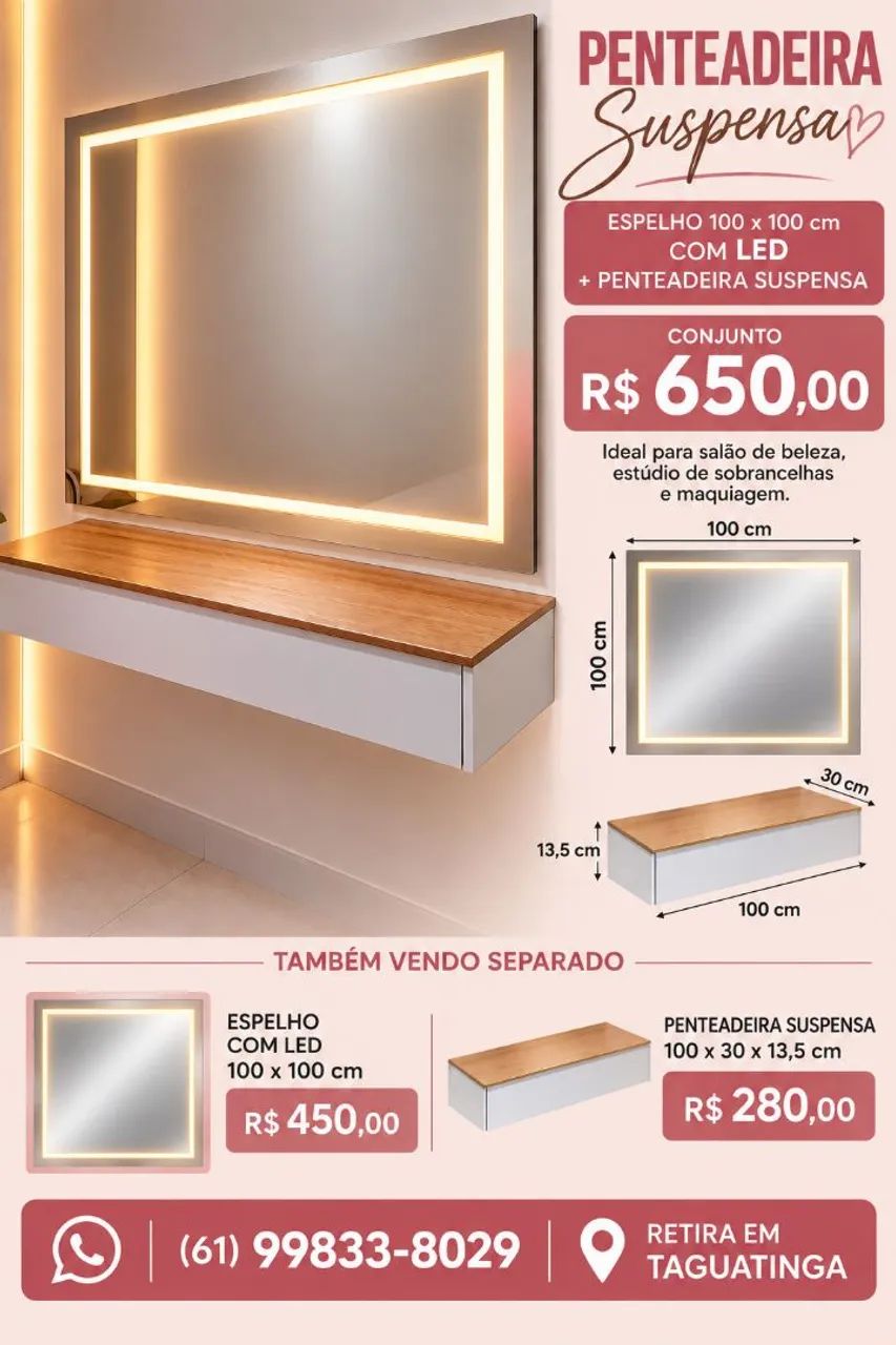 Penteadeira Suspensa