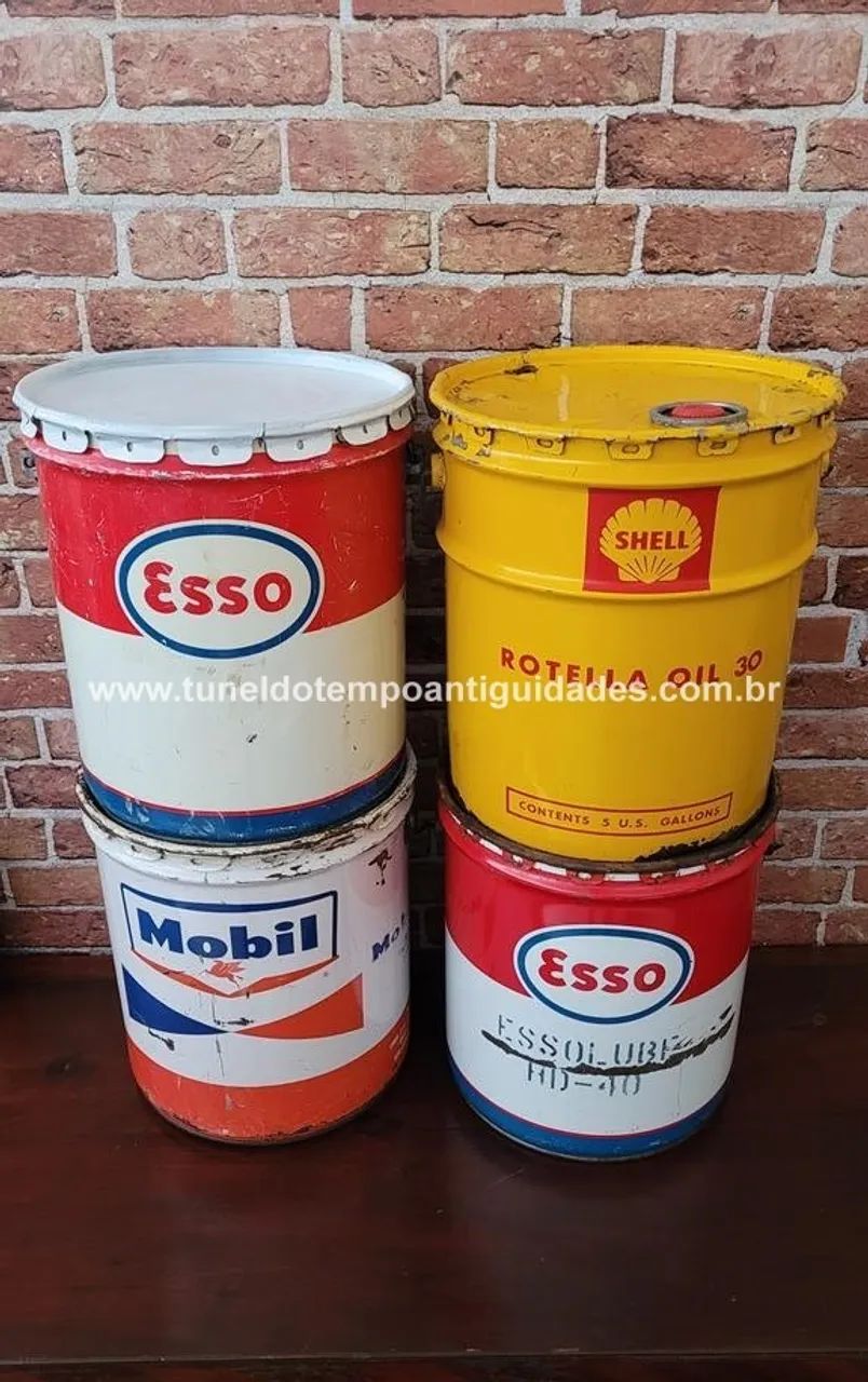Latas óleo Antigas - Foto 4