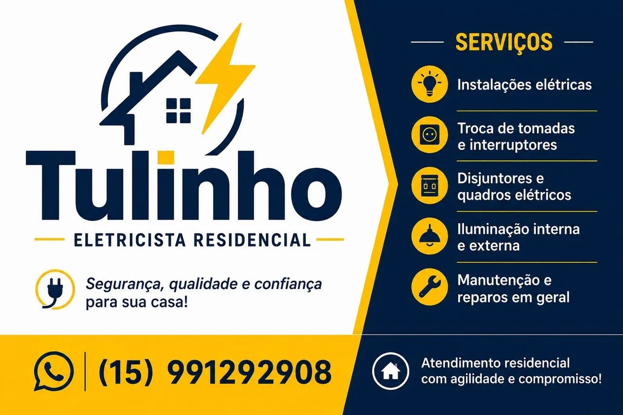 Eletrecista residencial/predial 