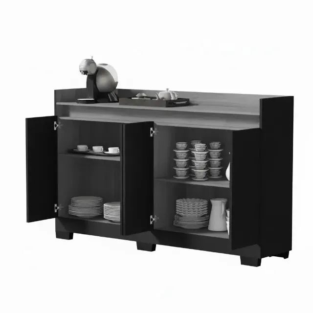 Buffet Real com 4 portas Branco Novo! - Em Estoque - Foto 2