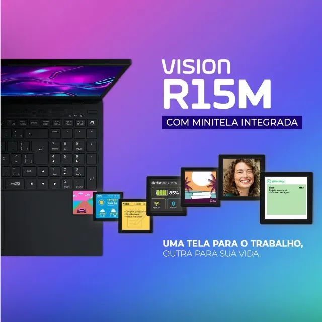 Notebook Positivo Vision R15M AMD® Ryzen 7-5825U Linux 8GB RAM 512GB SSD Wi-Fi 6 Tela 15?  - Foto 3