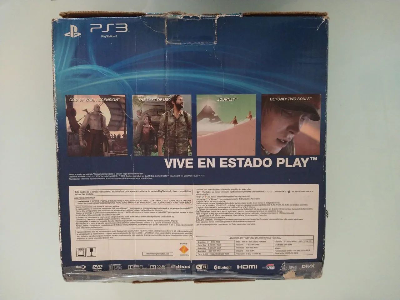 Caixa vazia do vídeo game Playstation 3 super slim - favor ler anúncio e fotos  - Foto 2