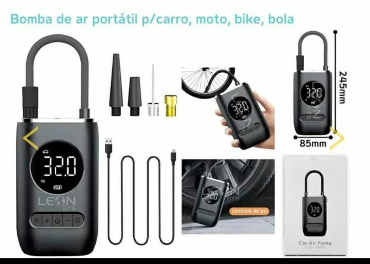 Compressor de Ar Portátil Elétrico  - Foto 3