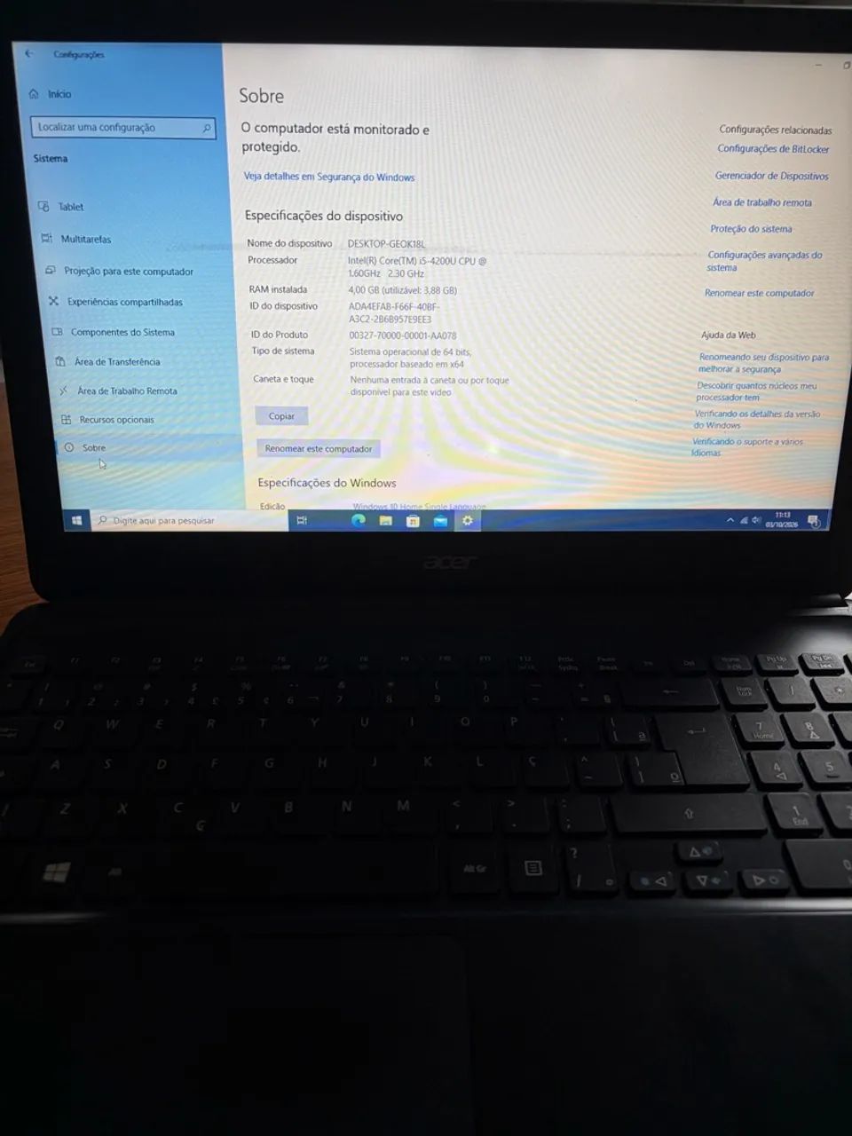 Notebook Acer  - Foto 3