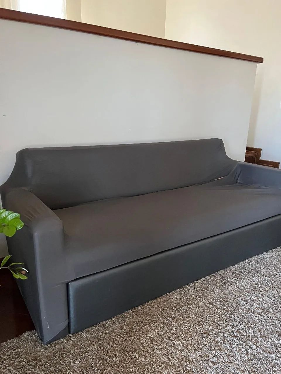 Sofá cama cinza 