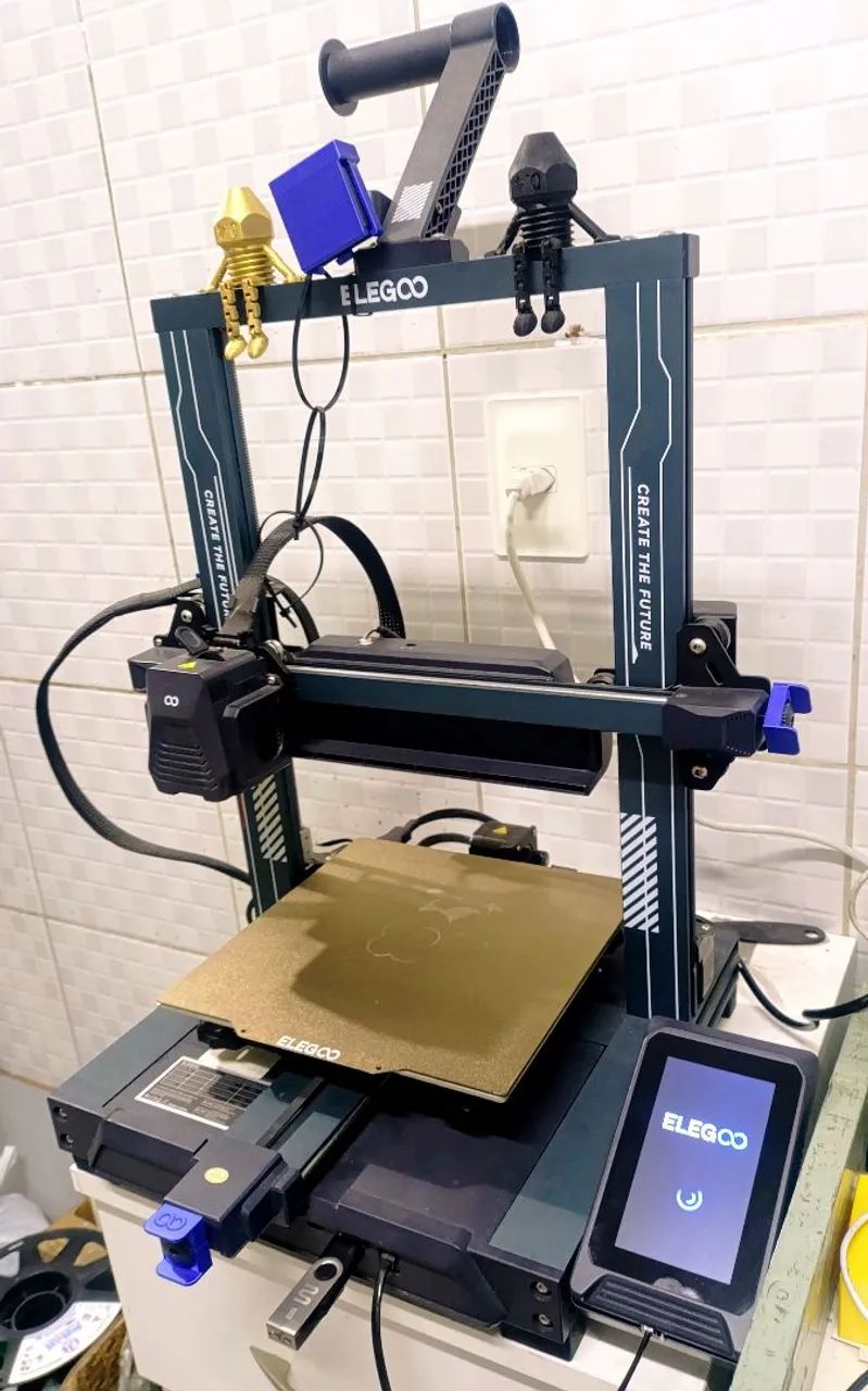 Impressora 3D Elegoo Neptune 4 Pro + Hotend e Bicos Extras! - Foto 2
