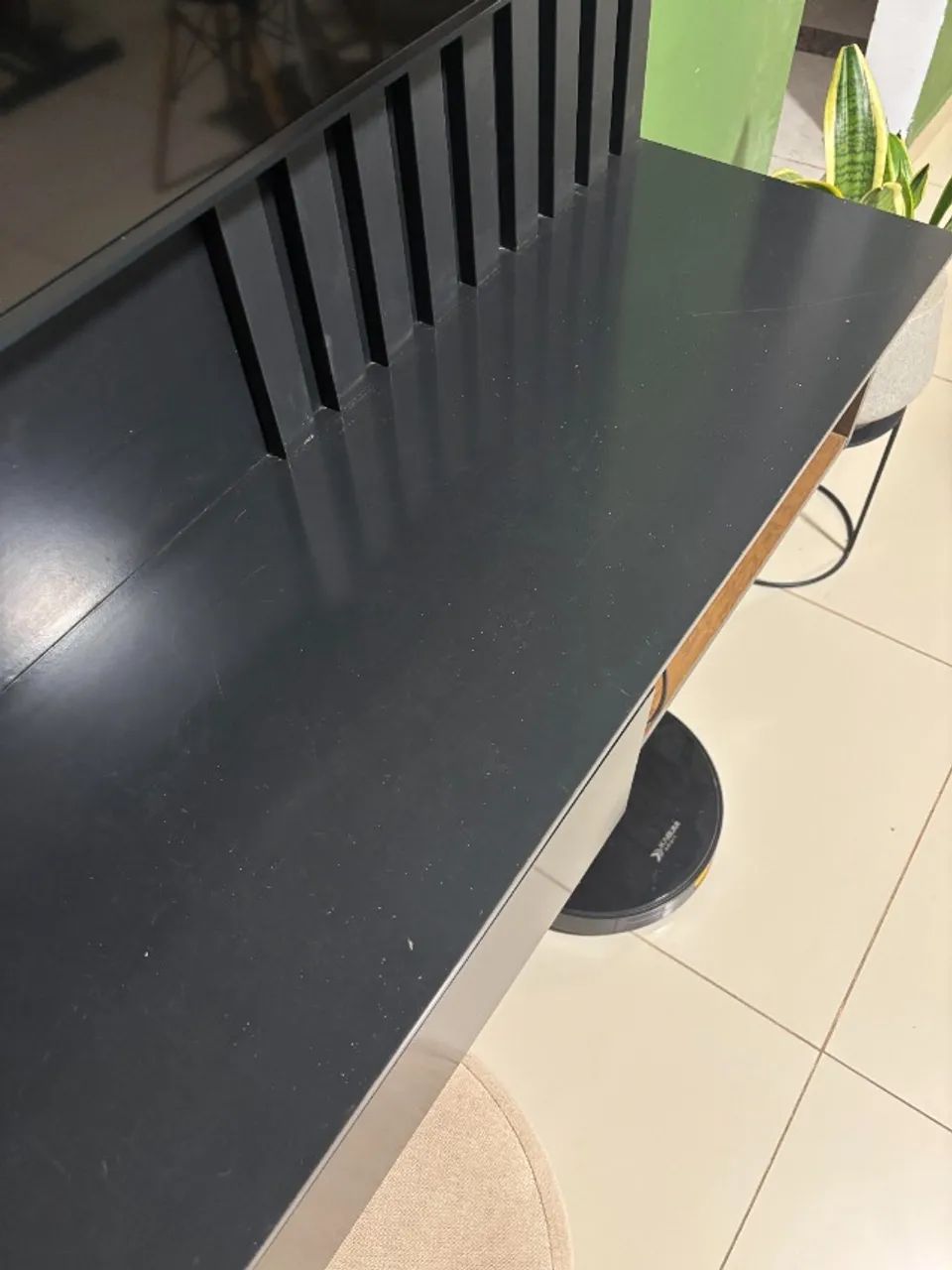 Painel para TV até 60 polegadas preto / imbuia - Foto 4