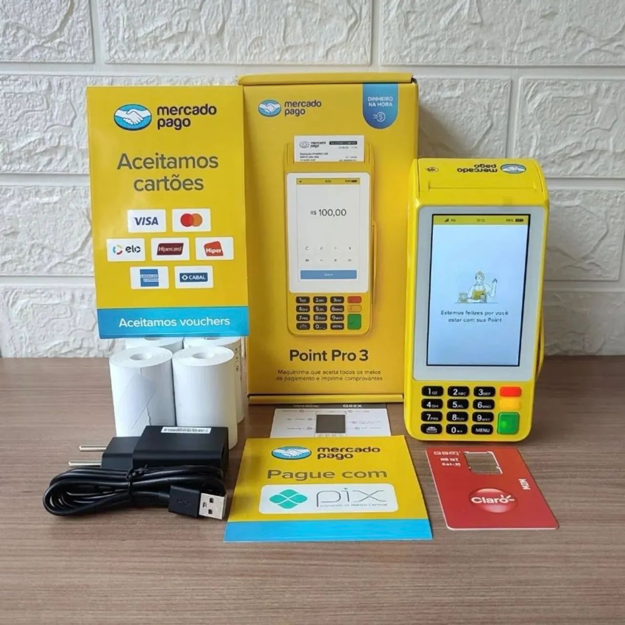 Máquina de Cartão Point Pro 3 Mercado Pago
