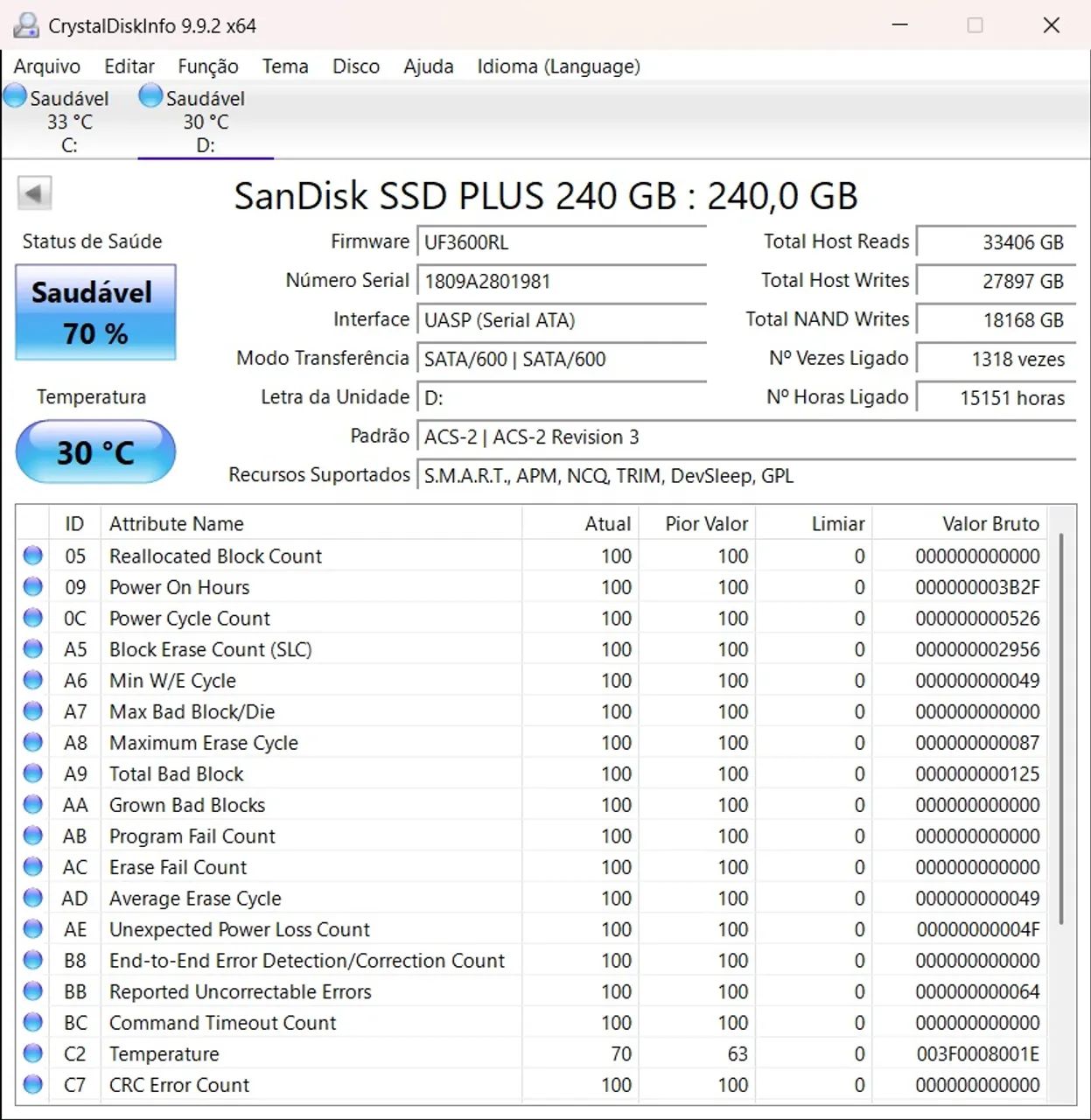 SSD Sandisk 240 GB sata - Foto 3