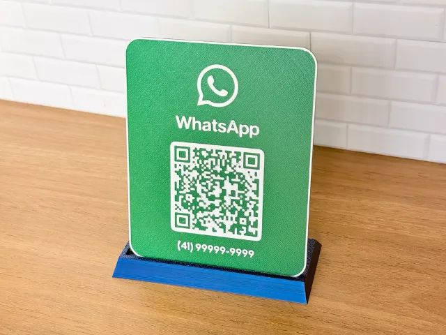 Placa QR Code 3D Personalizada - Pix, Instagram, Wi-Fi e Google - Foto 2
