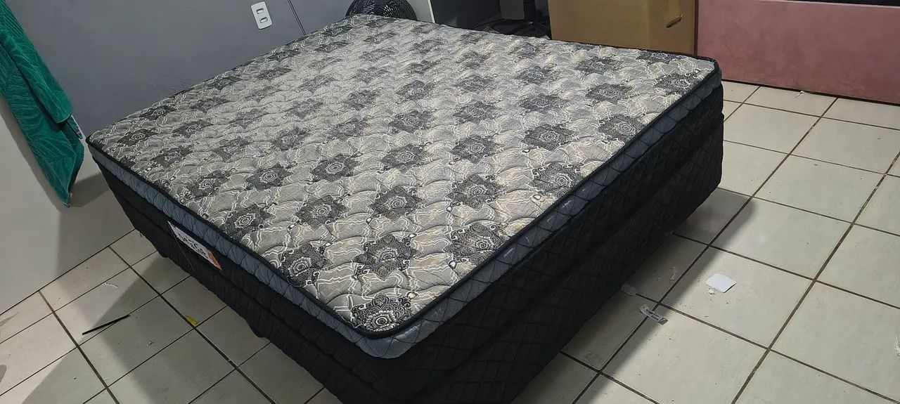 Cama box casal conjugada