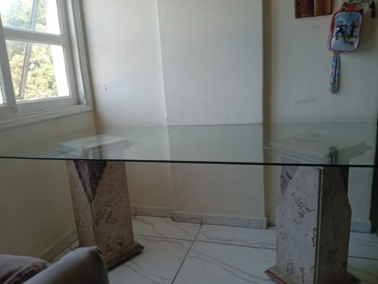 Mesa com pé de mármore $300 - Foto 2
