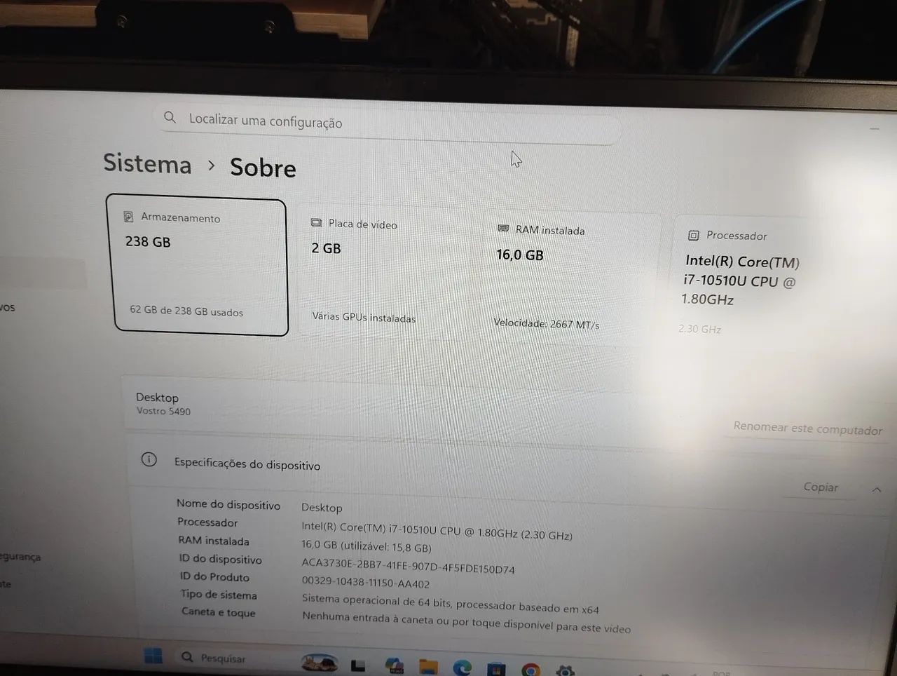 Notebook Dell i7 décima geração  - Foto 5