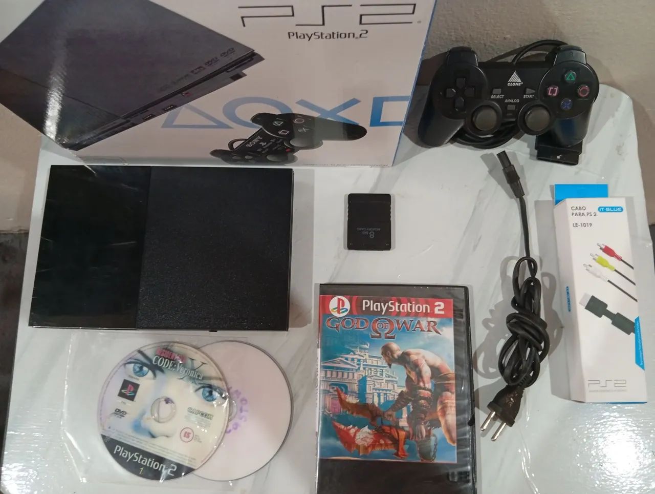 Playstation 2 completo com caixa e ótica nova - Foto 3