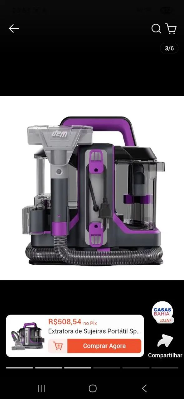 Extratora de Sujeiras Portátil Spot Cleaner - Foto 3