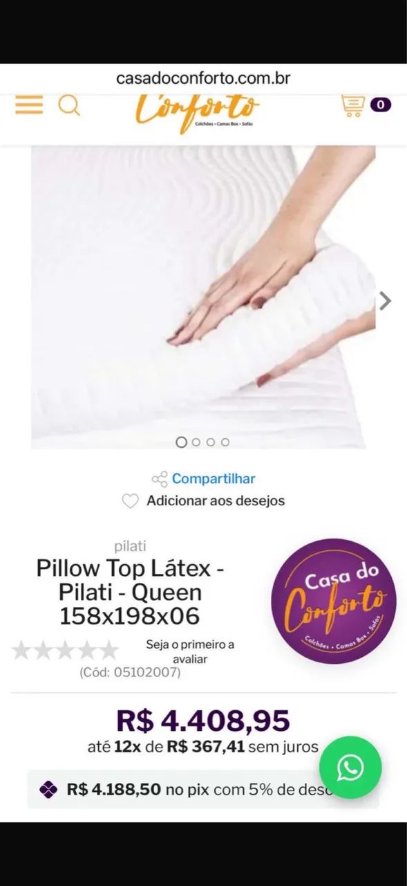 Pillow Top 100% LÁTEX